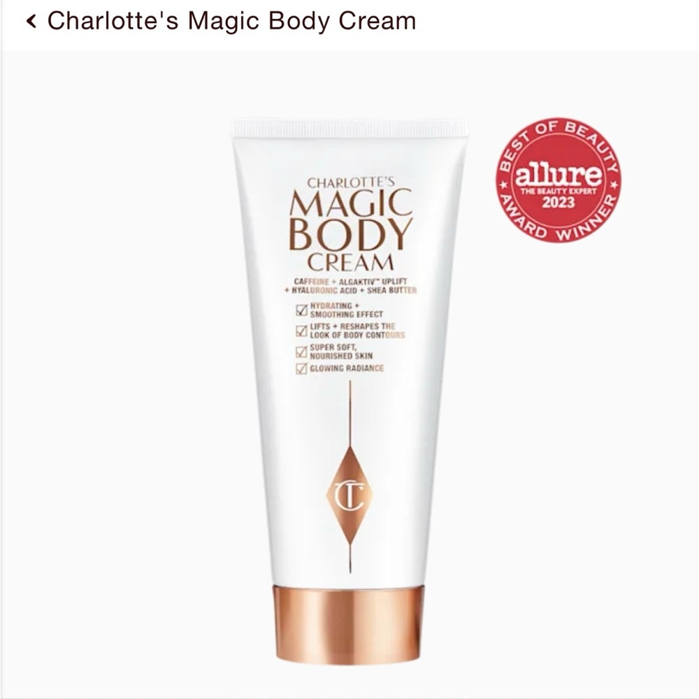 Charlotte tilbury magic body cream brand new in box 
200ml